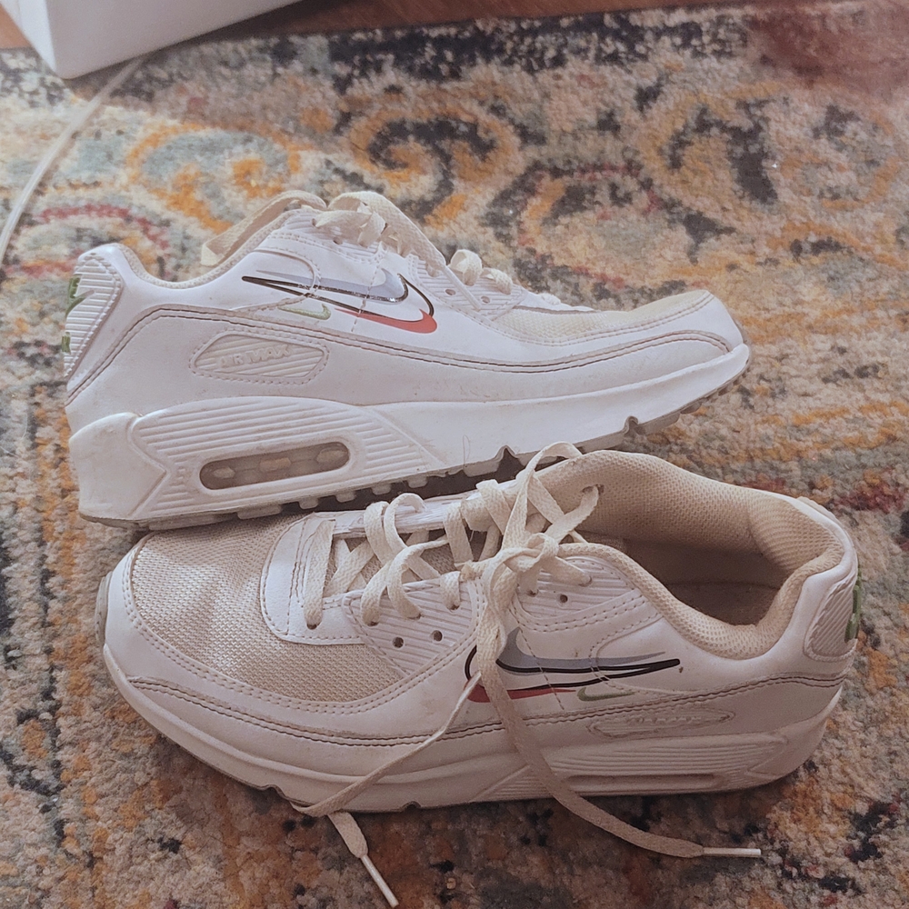 Nike Air Max White with Multicolor Accents